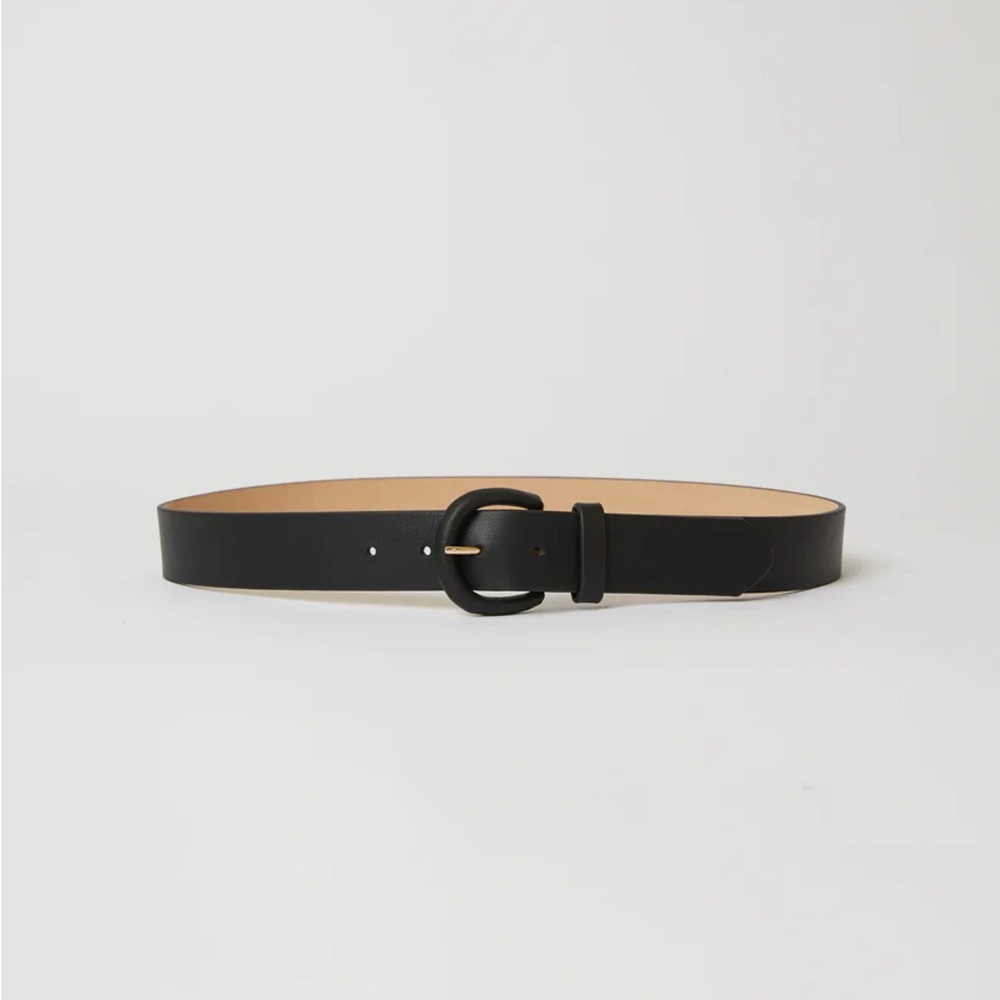B-Low the Belt Yara Leather Wrapped Buckle Belt in Black